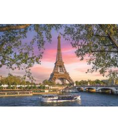 Puzzle Clementoni Pôr do Sol na Torre Eiffel em Paris 3000 peças
