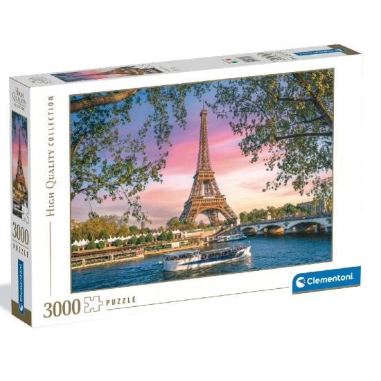 Puzzle Clementoni Pôr do Sol na Torre Eiffel em Paris 3000 peças