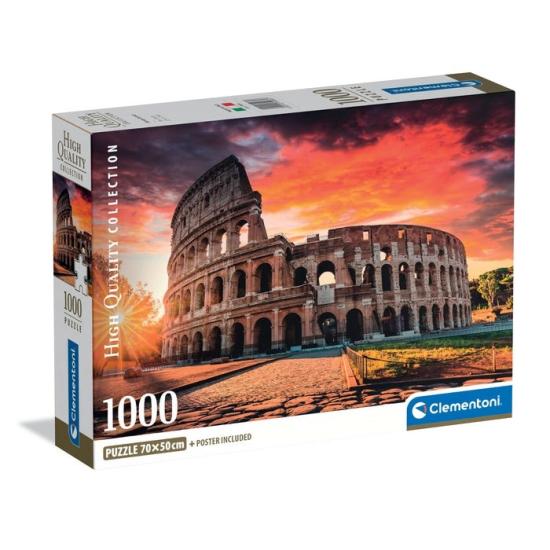 Puzzle Clementoni Pôr do sol no Coliseu em Roma, 1000 peças