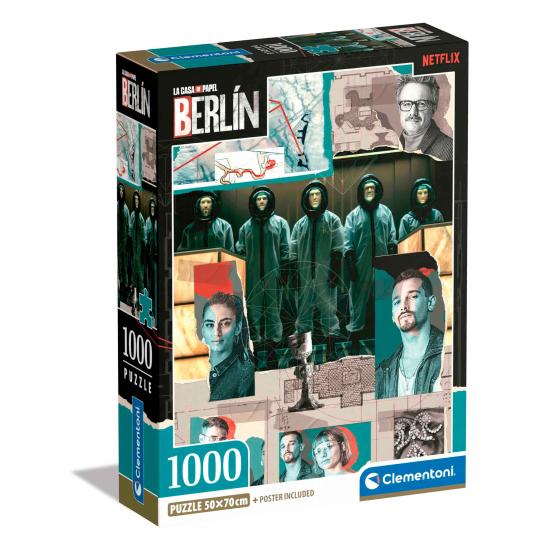 Puzzle Clementoni O Roubo de Dinheiro Berlin de 1000 Pçs