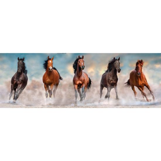 Puzzle Clementoni Cavalos Galopantes Panorama 1000 Pçs