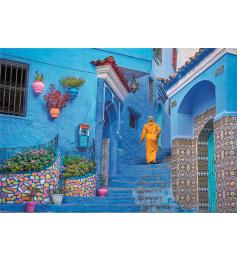 Puzzle Clementoni Rua Azul De Chefchaouen 2 de 500 Peças