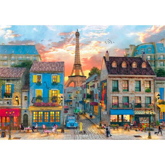 Puzzle Clementoni Ruas de Paris de 1000 Peças Puzzle Clementoni Ruas de Paris de 1000 Peças