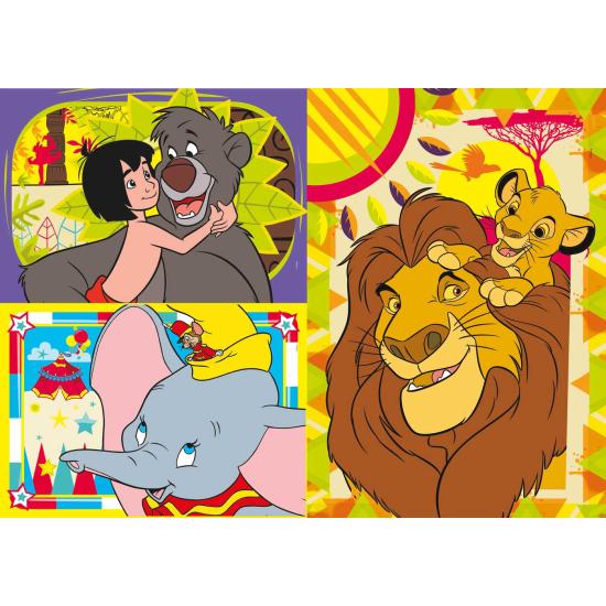 Puzzle clássico da Disney Clementoni 3 x 48 peças