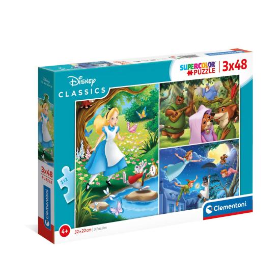 Puzzle Clementoni Clássico da Disney 3 x 48 peças