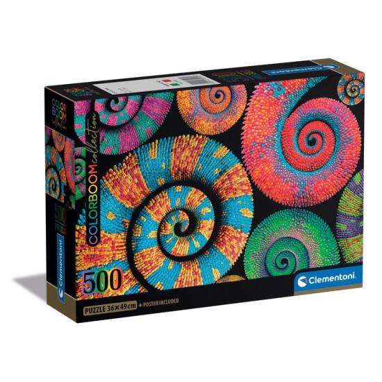 Puzzle Clementoni Rabos Encaracolados Colorboom 500 peças