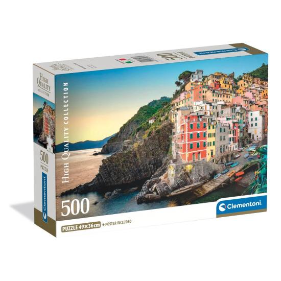 Puzzle Clementoni Costa de Riomaggiore 500 Peças Puzzle Clementoni Costa de Riomaggiore 500 Peças