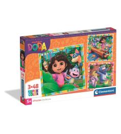 Puzzle Clementoni Dora 3 x 48 Peças