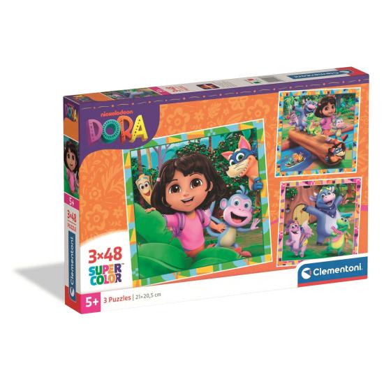 Puzzle Clementoni Dora 3 x 48 Peças Puzzle Clementoni Dora 3 x 48 Peças