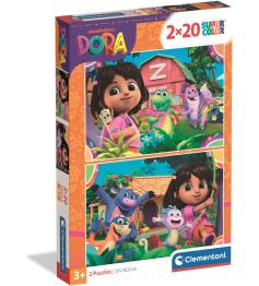 Puzzle Clementoni Dora 2 x 20 Peças