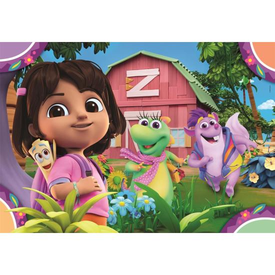 Puzzle Clementoni Dora 2 x 20 Peças Puzzle Clementoni Dora 2 x 20 Peças