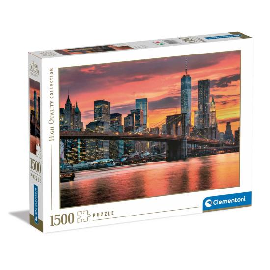 Puzzle Clementoni East River ao Entardecer de 1500 Peças