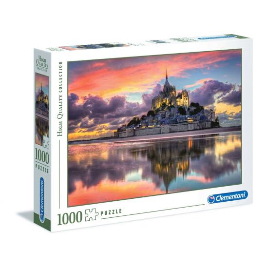 Puzzle Clementoni O Magnífico Monte Saint Michel 1000 Peç
