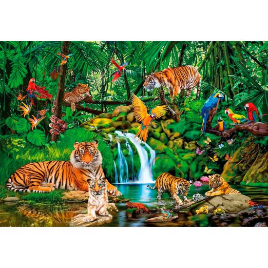 Puzzle Clementoni O Retiro na Selva XXL 300 Peças Puzzle Clementoni O Retiro na Selva XXL 300 Peças