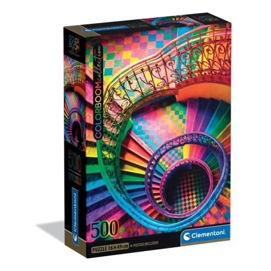 Puzzle Clementoni Escadaria Colorboom 500 peças