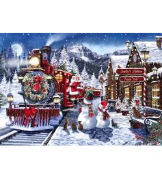 Puzzle Clementoni Estação Com Bonecos De Neve 500 peças