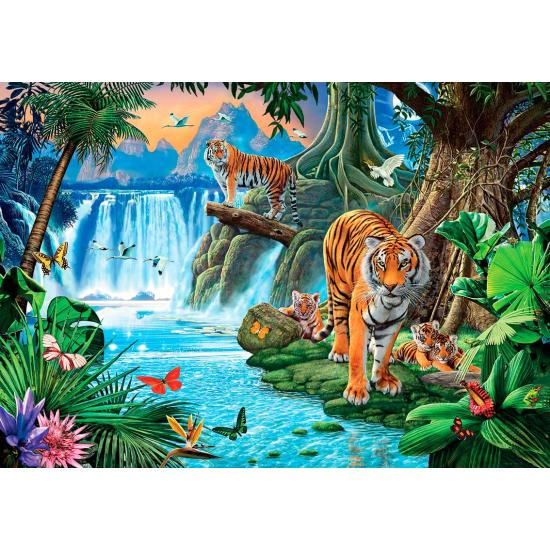 Puzzle Clementoni Família Tigre 1500 Peças