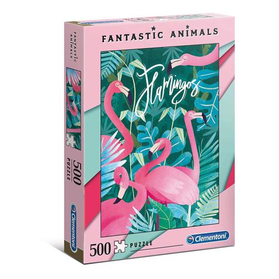 Puzzle Clementoni Flamingos 500 Peças Puzzle Clementoni Flamingos 500 Peças