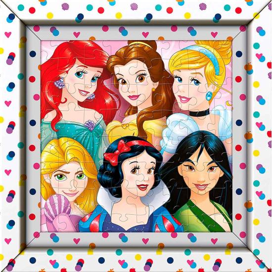 Puzzle Clementoni Frame Me Up Princesas de 60 Pzs