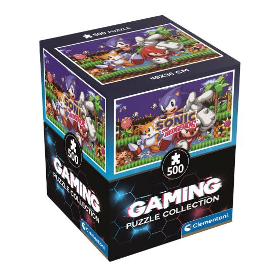 Puzzle Clementoni Gaming Cube Sonic 1 de 500 Pçs