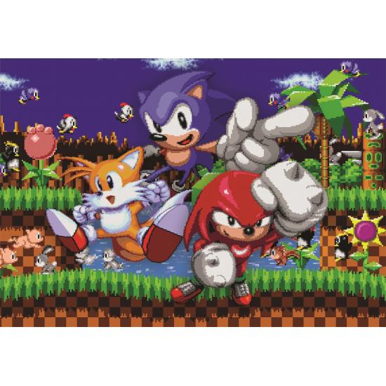 Puzzle Clementoni Gaming Cube Sonic 1 de 500 Pçs