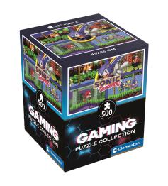 Puzzle Clementoni Gaming Cube Sonic 2 de 500 Pçs