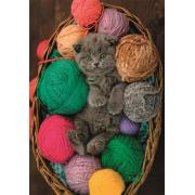 Puzzle Clementoni Gatinho Em Meadas 500 Peças