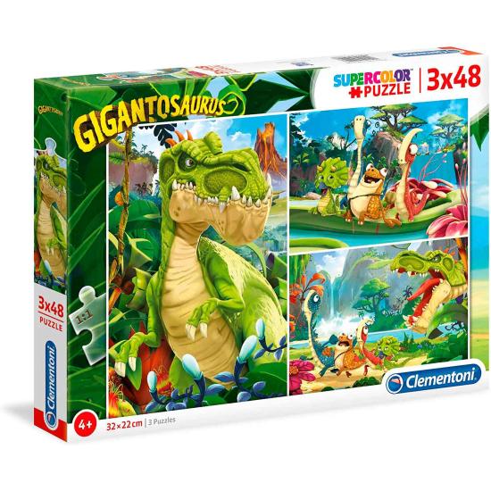 Puzzle Clementoni Gigantossauro 3 x 48 peças