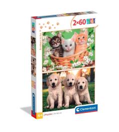 Puzzle Clementoni Irmãos De Pele 2 x 60 peças