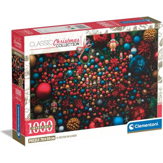 Puzzle Clementoni Impossível Espírito de Natal 1000 peças