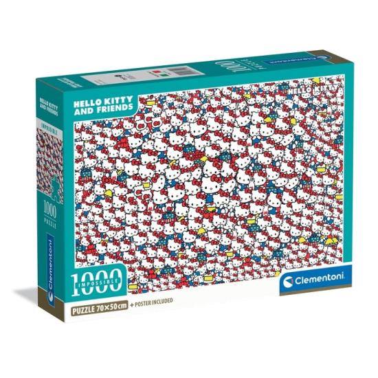Puzzle Clementoni Imposible Hello Kitty de 1000 Peças