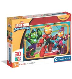 Puzzle Clementoni Iron Man Awesome Friends XXL 30 Peças