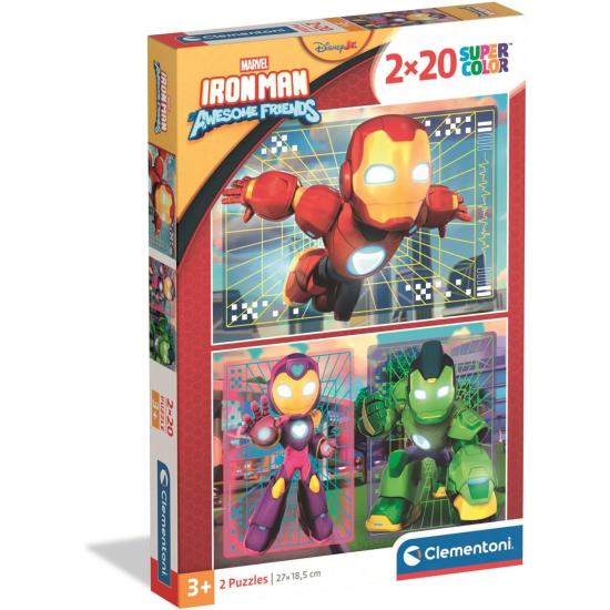 Puzzle Clementoni Iron Man 2x20 peças Puzzle Clementoni Iron Man 2x20 peças