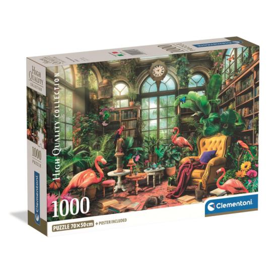 Puzzle Clementoni A Biblioteca da Estufa 1000 Pçs