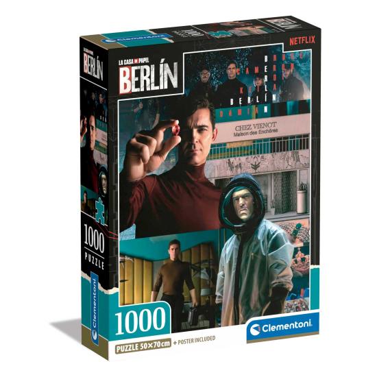 Puzzle Clementoni O Roubo de Dinheiro Berlin 3 de 1000 Pçs