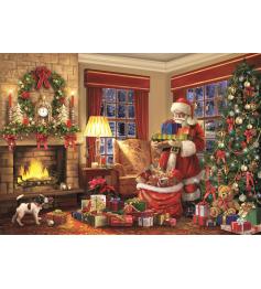 Puzzle Clementoni Visita Do Papai Noel 1000 peças