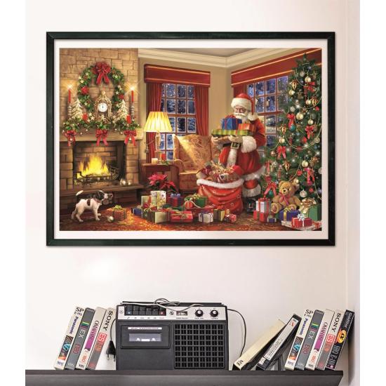 Puzzle Clementoni Visita Do Papai Noel 1000 peças