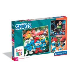 Puzzle Clementoni Os Smurfs de 3 x 48 Peças