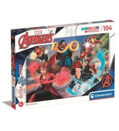Puzzle Clementoni Os Vingadores Efeito Glitter 104 Peças