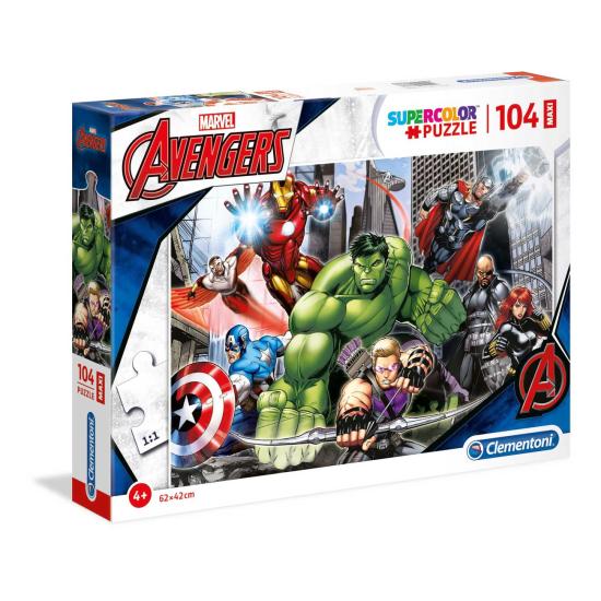 Puzzle Clementoni Hulk e Os Vingadores Maxi 104 Peças