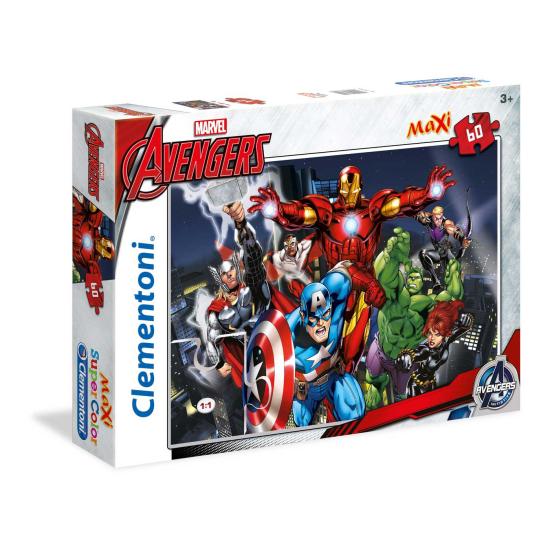 Puzzle Clementoni Os Vingadores Maxi 60 Peças Puzzle Clementoni Os Vingadores Maxi 60 Peças