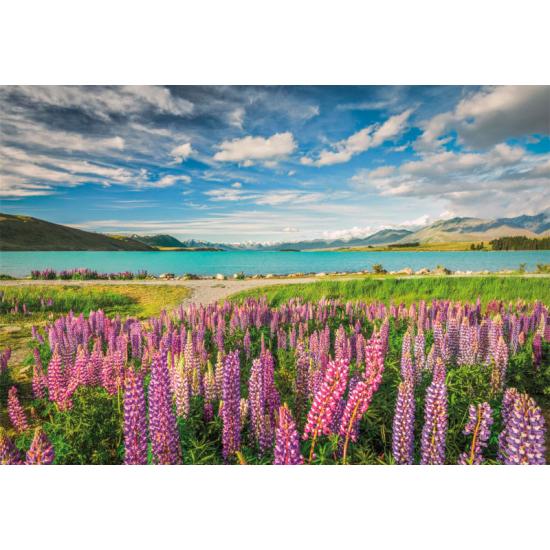 Puzzle Clementoni Lupinos no Lago Tekapo 1500 peças