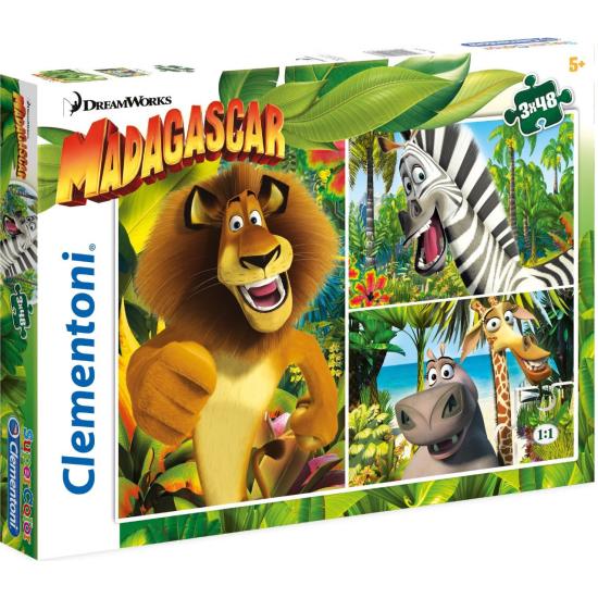 Puzzle Clementoni Madagascar 3 x 48 Peças