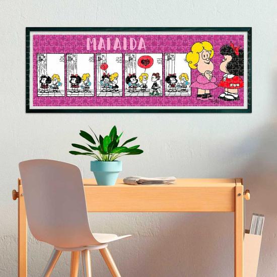 Puzzle Panorâmico Clementoni Mafalda 1000 Peças