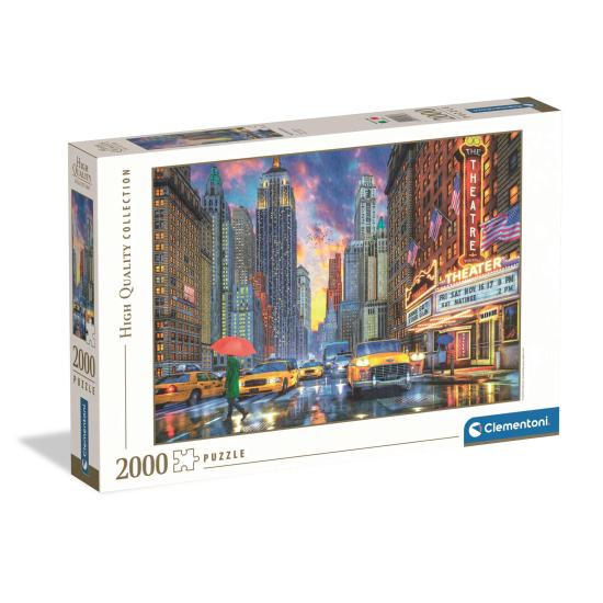 Puzzle Clementoni Manhattan Chuvosa 2000 Peças