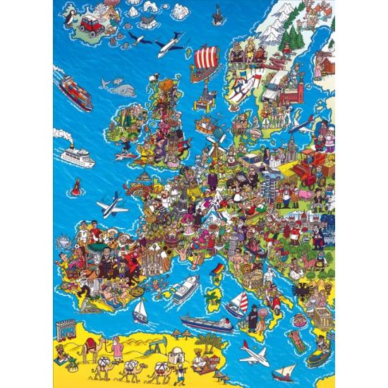Mapa de Puzzle Clementoni da Europa 1000 peças