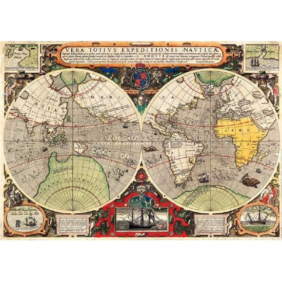 Puzzle de mapa náutico antigo Clementoni 6000 peças