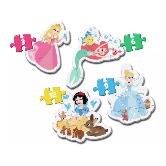 Puzzle Clementoni My First Puzzle Princesses 3-6-9-12 Pzs.