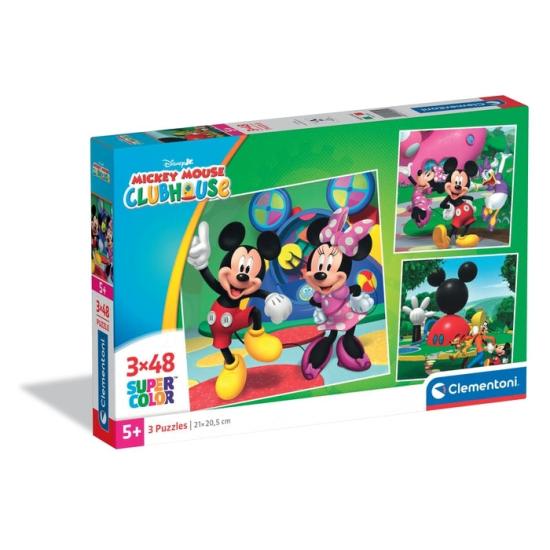 Puzzle Clementoni Mickey de 3 x 48 Peças