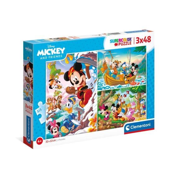 Puzzle Clementoni Mickey e seus amigos 3 x 48 peças